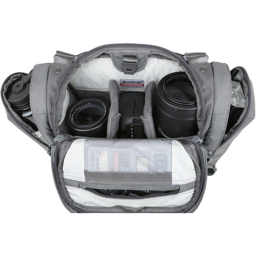 Maxpedition Solstice Camera Shoulder Bag STCGRY – תיק צילום כתף 13.5 ליטר ל־DSLR, אפור 8 Maxpedition Solstice Camera Shoulder Bag STCGRY – תיק צילום כתף 13.5 ליטר ל־DSLR, אפור – תמונה 8