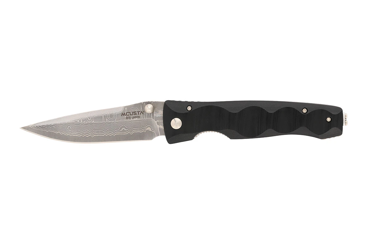 MCUSTA MC-0121D Tactility Elite – סכין מתקפלת יפנית עם להב דמסקוס בצבע שחור / כסוף 3 MCUSTA MC-0121D Tactility Elite – סכין מתקפלת יפנית עם להב דמסקוס בצבע שחור / כסוף – תמונה 3