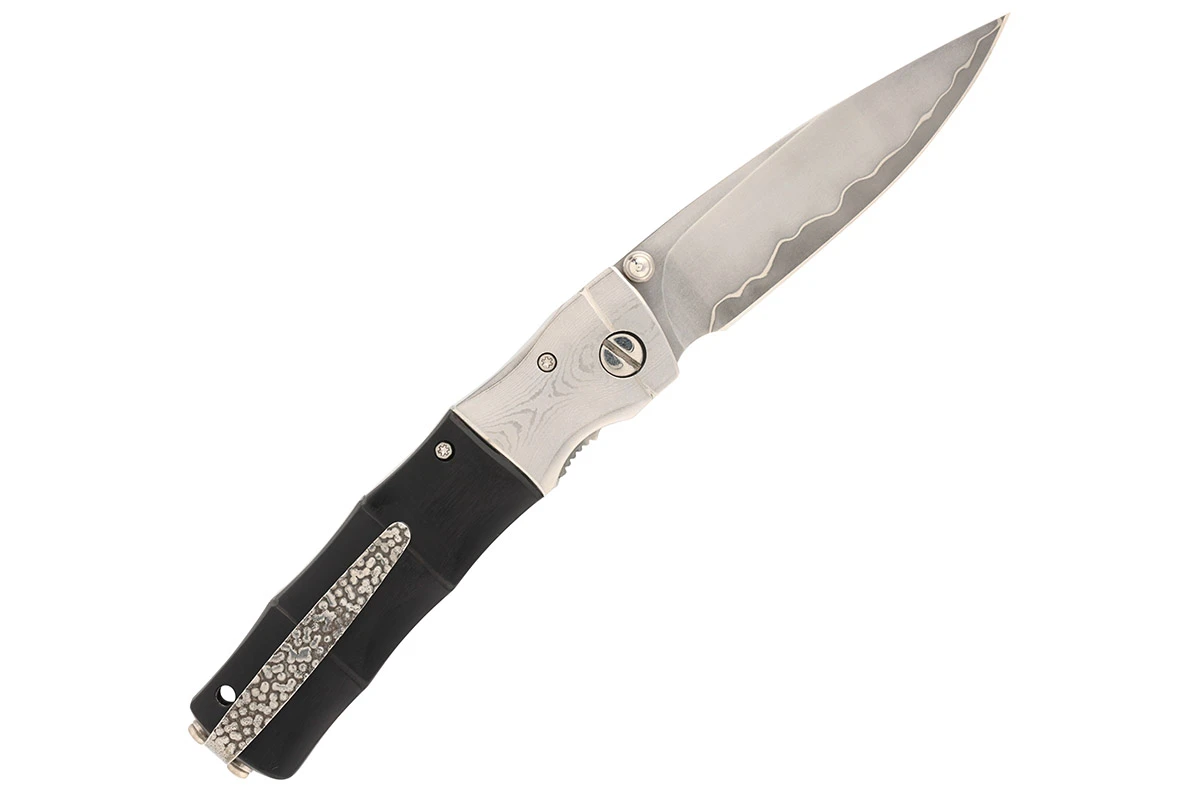 MCUSTA MC-0146G Shinra Mixture Bamboo – סכין מתקפלת יפנית עם ידית עץ ולהב סאן מאי בצבע שחור / כסוף 2 MCUSTA MC-0146G Shinra Mixture Bamboo – סכין מתקפלת יפנית עם ידית עץ ולהב סאן מאי בצבע שחור / כסוף – תמונה 2