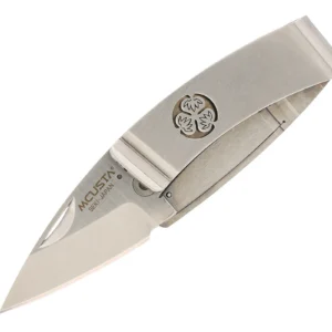 MCUSTA MC-0081 Kamon Aoi Money Clip – סכין מתקפלת יפנית קומקפטית בצבע כסוף