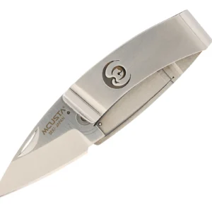MCUSTA MC-0083 Kamon Crane Money Clip – סכין מתקפלת יפנית קומקפטית בצבע כסוף