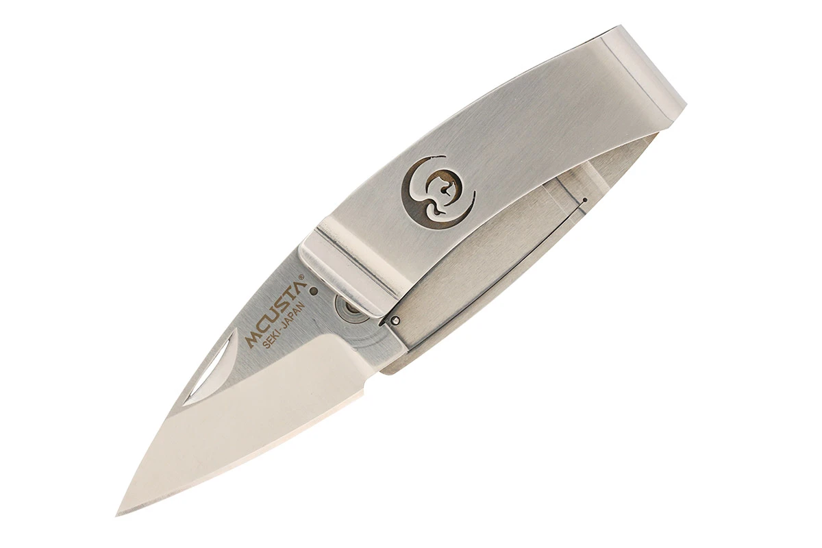 MCUSTA MC-0083 Kamon Crane Money Clip – סכין מתקפלת יפנית קומקפטית בצבע כסוף 1 MCUSTA MC-0083 Kamon Crane Money Clip – סכין מתקפלת יפנית קומקפטית בצבע כסוף