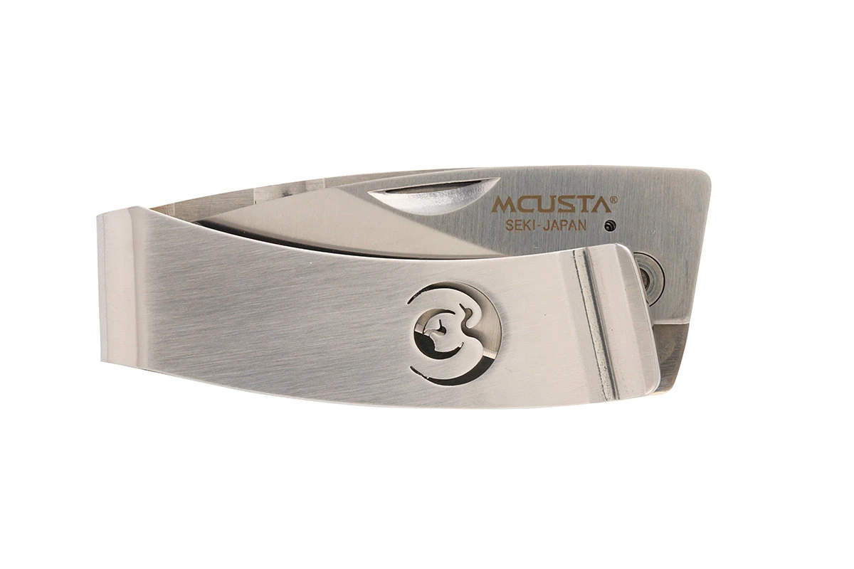 MCUSTA MC-0083 Kamon Crane Money Clip – סכין מתקפלת יפנית קומקפטית בצבע כסוף 5 MCUSTA MC-0083 Kamon Crane Money Clip – סכין מתקפלת יפנית קומקפטית בצבע כסוף – תמונה 5
