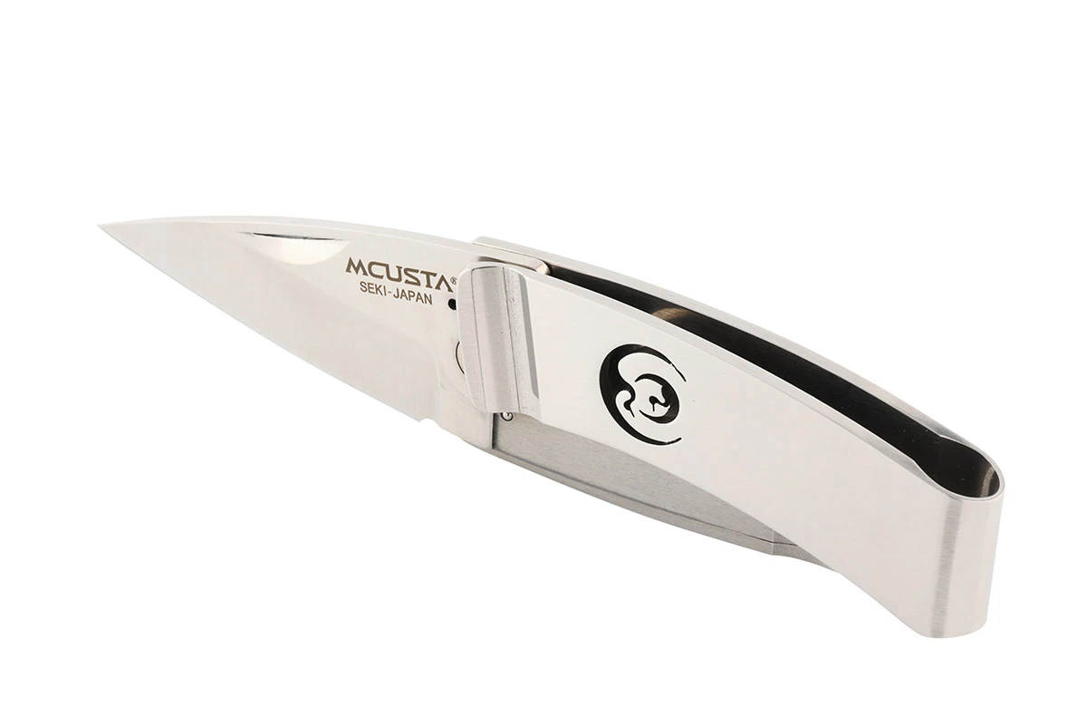 MCUSTA MC-0083 Kamon Crane Money Clip – סכין מתקפלת יפנית קומקפטית בצבע כסוף 3 MCUSTA MC-0083 Kamon Crane Money Clip – סכין מתקפלת יפנית קומקפטית בצבע כסוף – תמונה 3