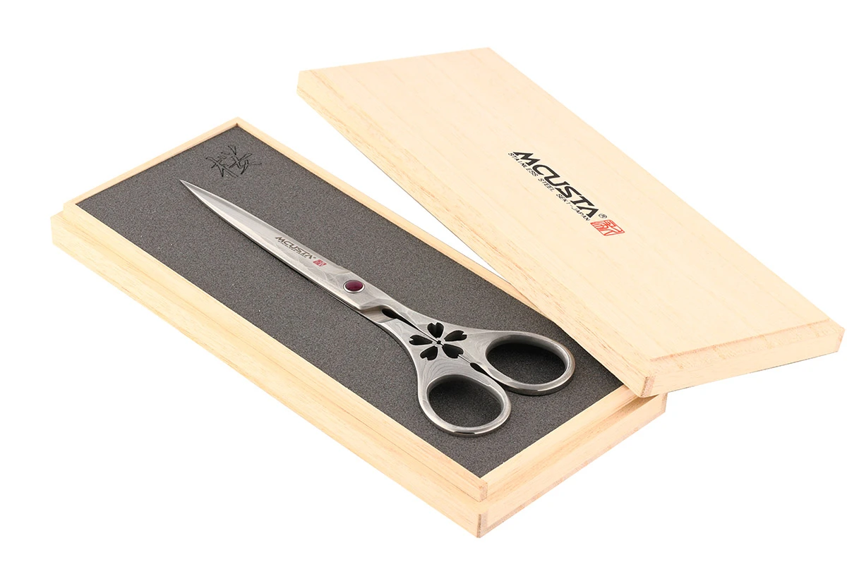 MCUSTA DDS-170D Sakura Scissors – מספריים יפניות מדמסקוס בצבע כסוף 4 MCUSTA DDS-170D Sakura Scissors – מספריים יפניות מדמסקוס בצבע כסוף – תמונה 4