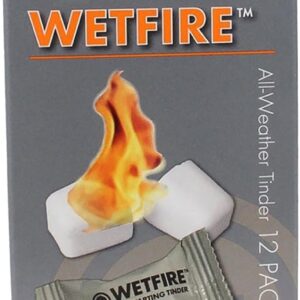 UST WetFire 1WG0412-BK – קוביות הצתה עמידות לרטיבות, מארז 6 יחידות