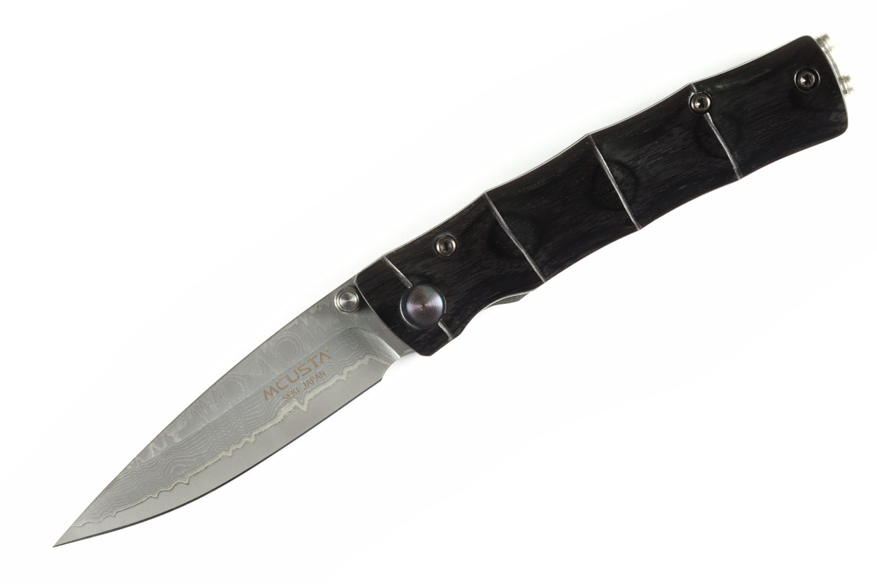MCUSTA MC-0076DP Shinra Emotion Take – סכין מתקפלת יפנית עם ידית עץ ולהב דמסקוס בצבע שחור / כסוף 1 MCUSTA MC-0076DP Shinra Emotion Take – סכין מתקפלת יפנית עם ידית עץ ולהב דמסקוס בצבע שחור / כסוף