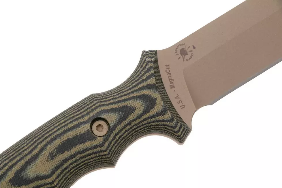 Spartan SB57DECMKYTN Harsey Clandestina Elite Grade - סכין טקטית קבועה בצבע מדברי / זית 4 Spartan SB57DECMKYTN Harsey Clandestina Elite Grade - סכין טקטית קבועה בצבע מדברי / זית – תמונה 4