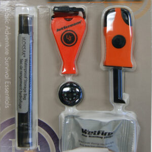 UST Base Kit 1.0 Survival Kit 20-701-01 – ערכת הישרדות קומפקטית עם מצפן, משרוקית וערכת הדלקת אש