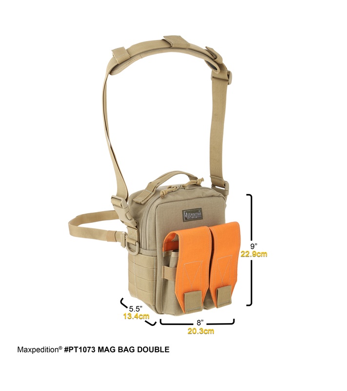 Maxpedition Mag Bag Double PT1073B – תיק כתף למחסניות וציוד, שחור 4 Maxpedition Mag Bag Double PT1073B – תיק כתף למחסניות וציוד, שחור – תמונה 4
