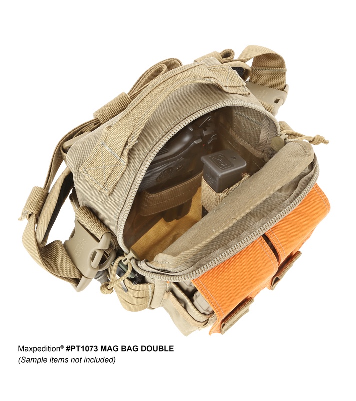 Maxpedition Mag Bag Double PT1073B – תיק כתף למחסניות וציוד, שחור 3 Maxpedition Mag Bag Double PT1073B – תיק כתף למחסניות וציוד, שחור – תמונה 3