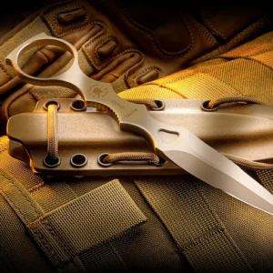 Spartan Blades Enyo SB9DE– סכין טקטית בצבע מדברי ונרתיק קיידקס